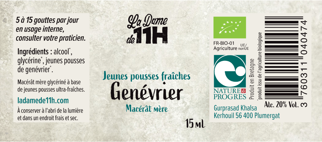 Genévrier, macérât mère