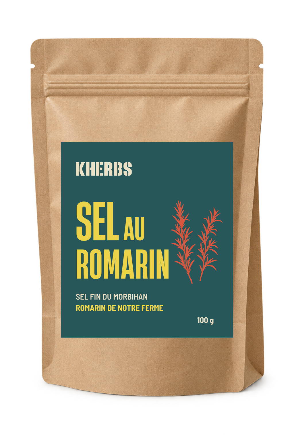 Sel fin au romarin bio — 100 g