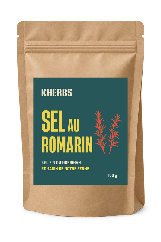 Sel fin au romarin bio — 100 g