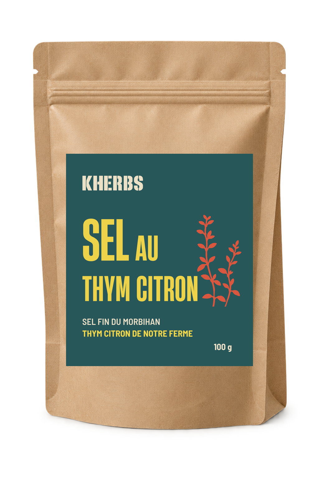 Sel fin au thym citron bio — 100 g